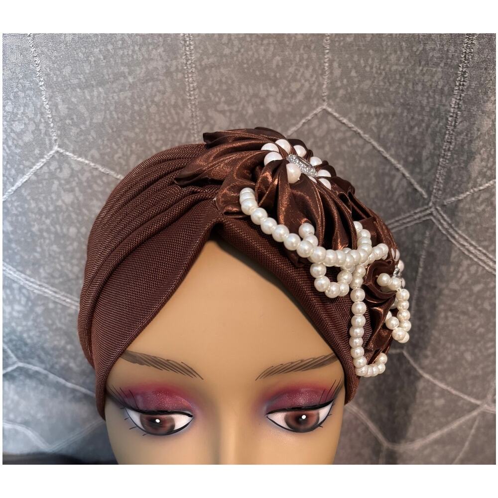 Elegant Women Turban, Chic Fashion Headwrap, Luxury Evening Accessory
